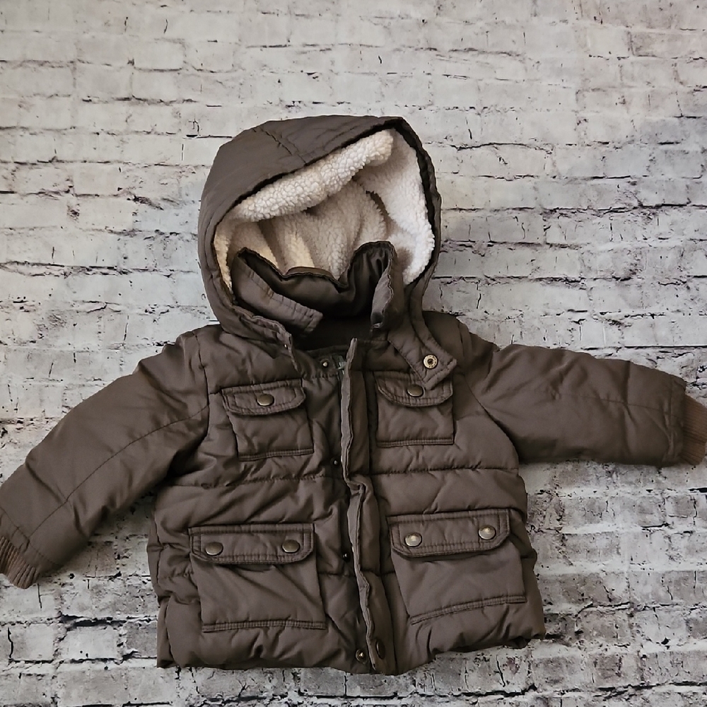 Baby Gap Boys Olive Green Coat Size 12-18m